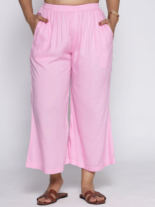 BabyPink Rayon Culottes