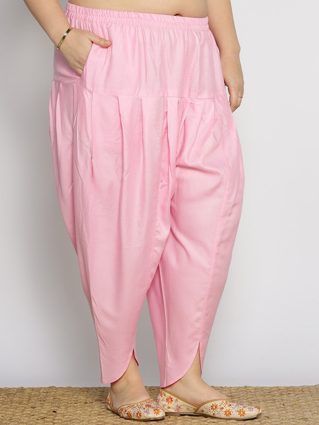 BabyPink Rayon Tulip Salwar