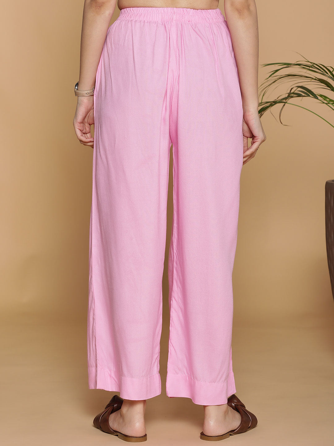 Babypink Palazzo Pants