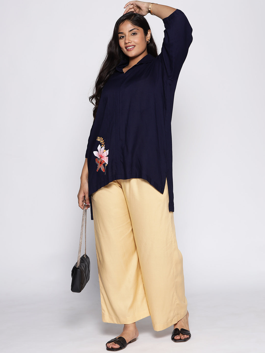 Beige Palazzo Pants