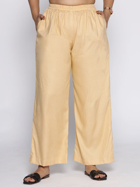 Beige Palazzo Pants