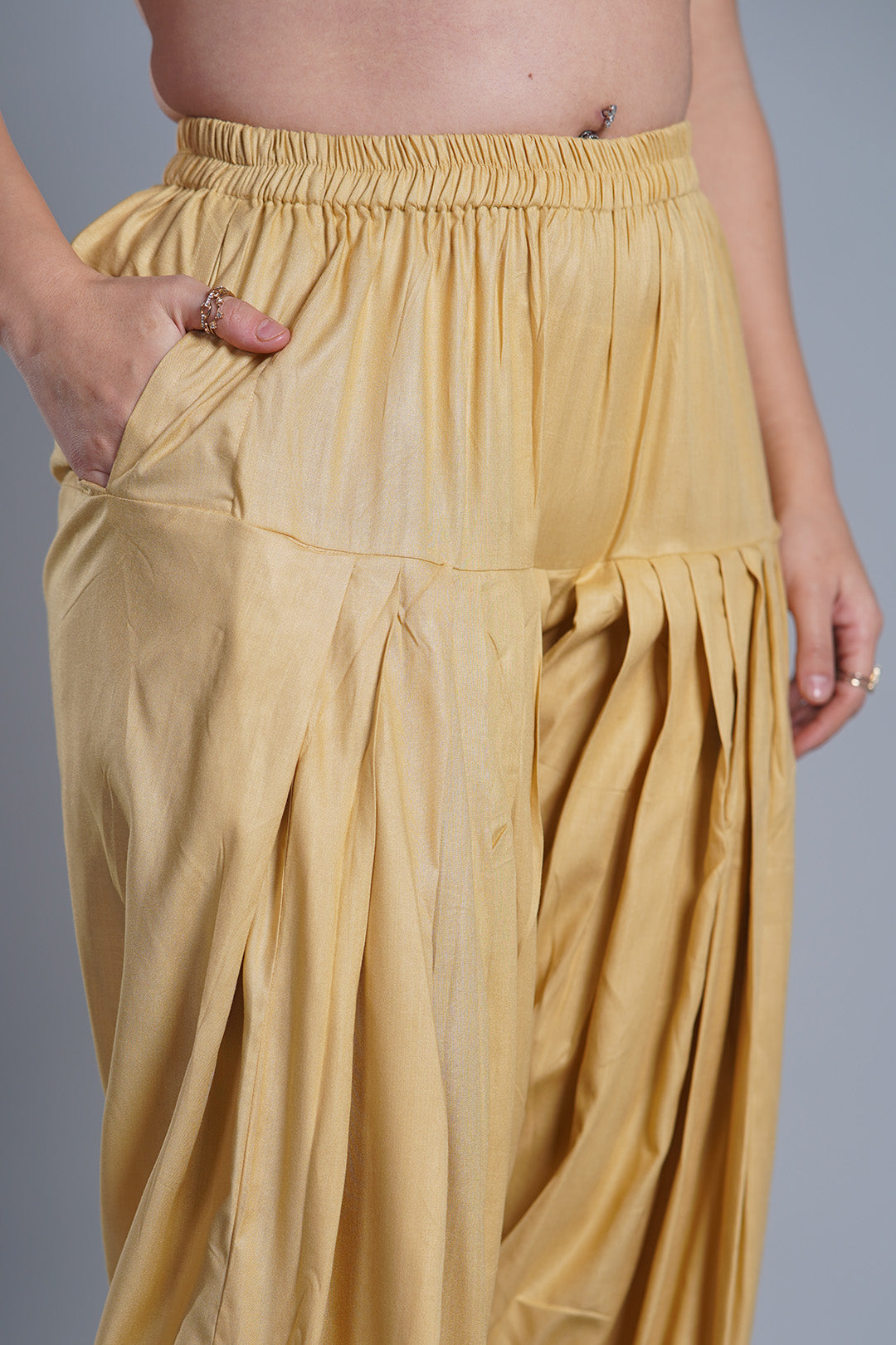 Beige Rayon Salwar