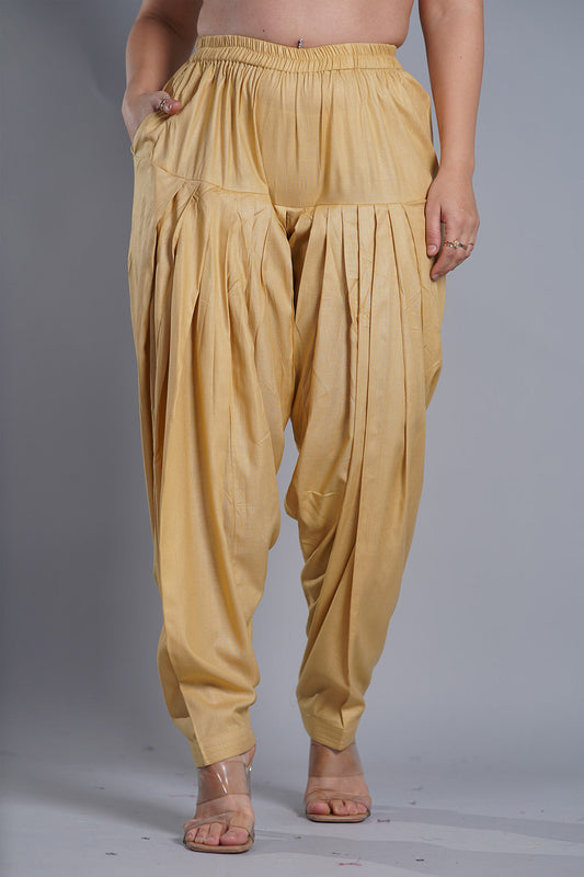Beige Rayon Salwar