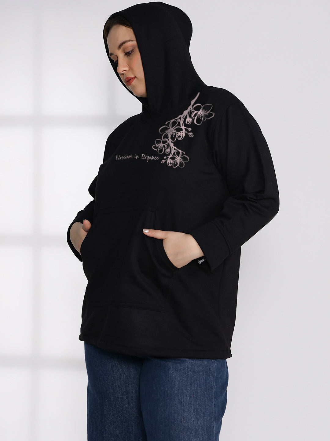 Black Fleece Hoodie - BlossominElegance