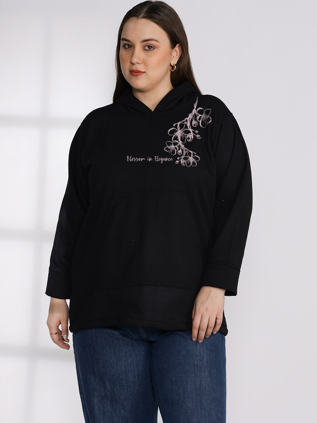 Black Fleece Hoodie - BlossominElegance