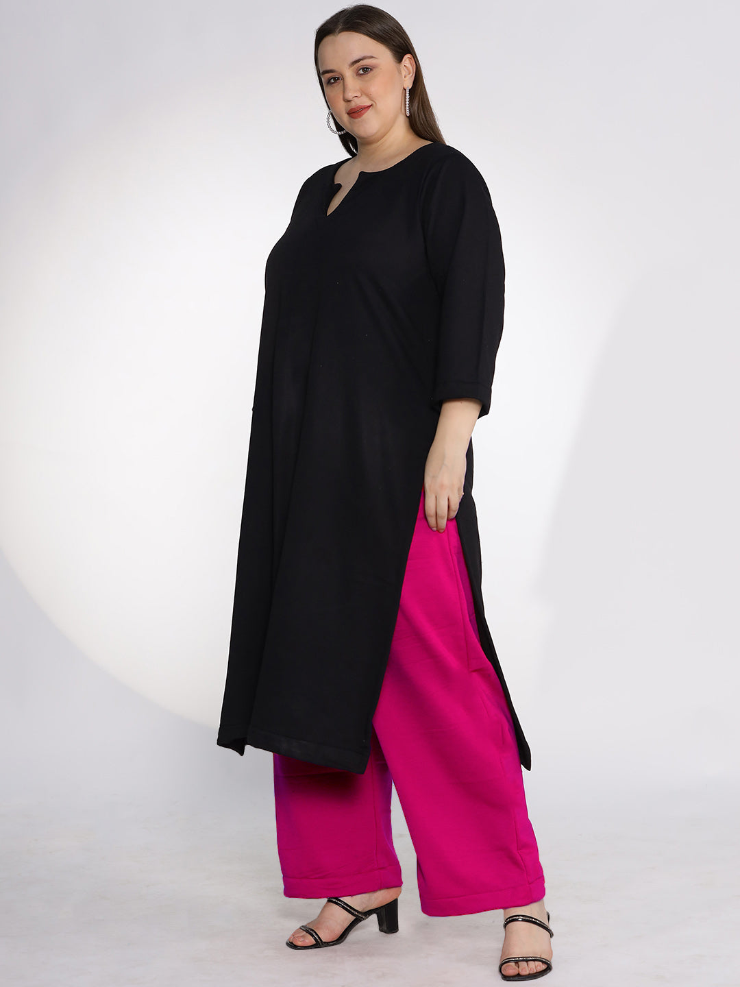 Black Fleece LongKurta - Solid