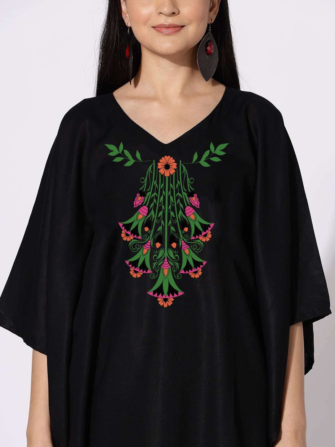 Black Kaftan Kurta - Bells