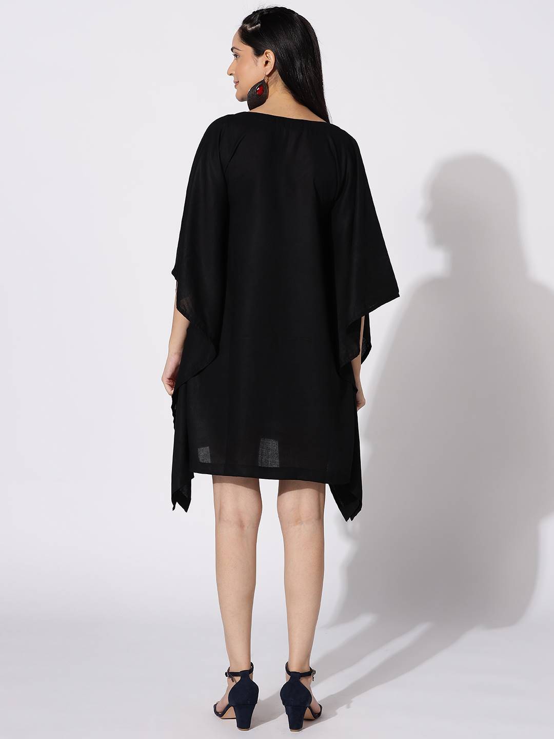 Black Kaftan Kurta - Bells