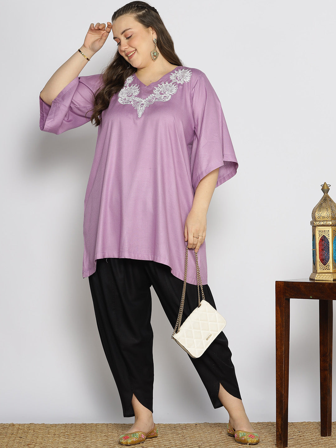 Black Rayon Tulip Salwar