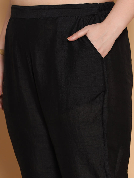 Black Silk Pants