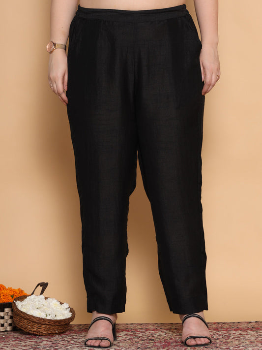 Black Silk Pants