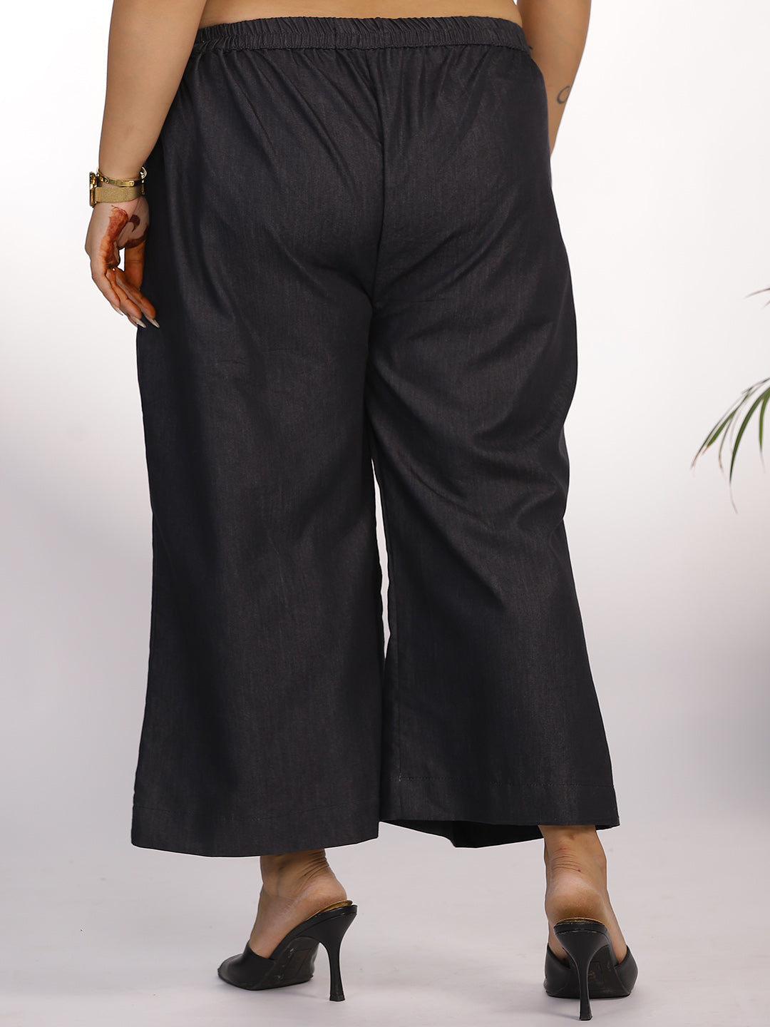Black denim Culottes