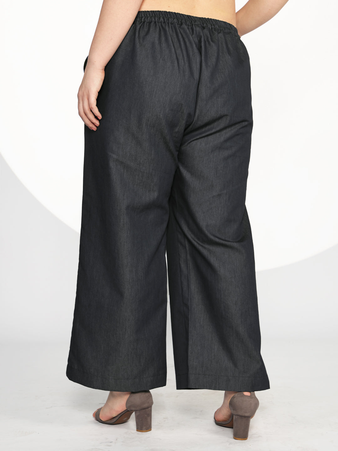 Black Denim Trousers - DarkBloom