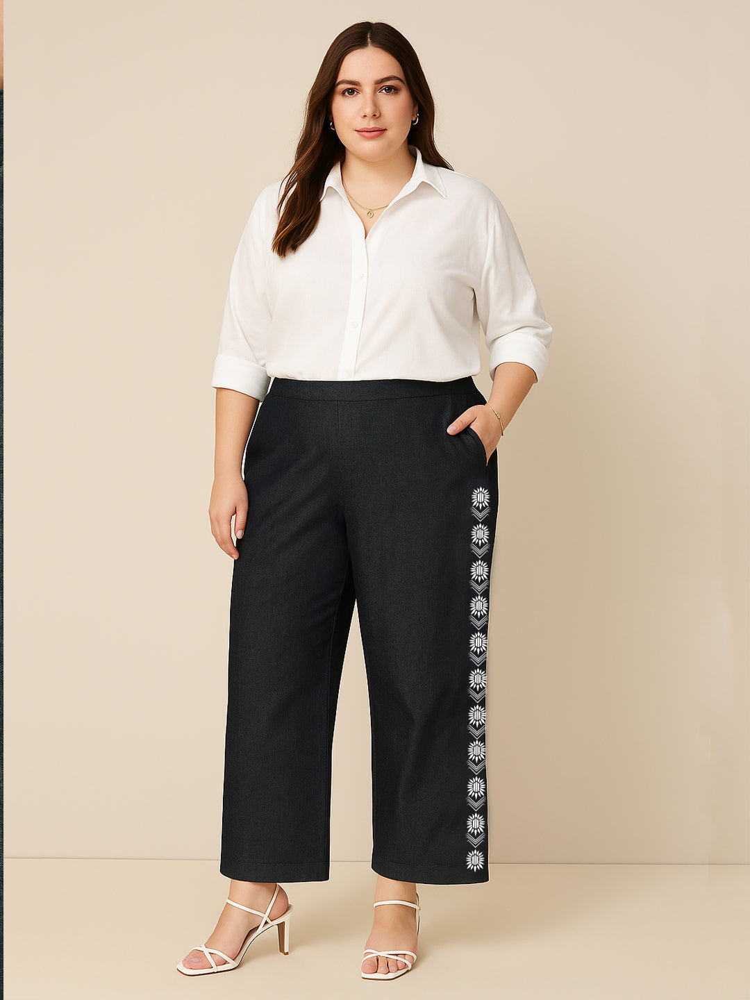 Black Denim Trousers - DarkBloom