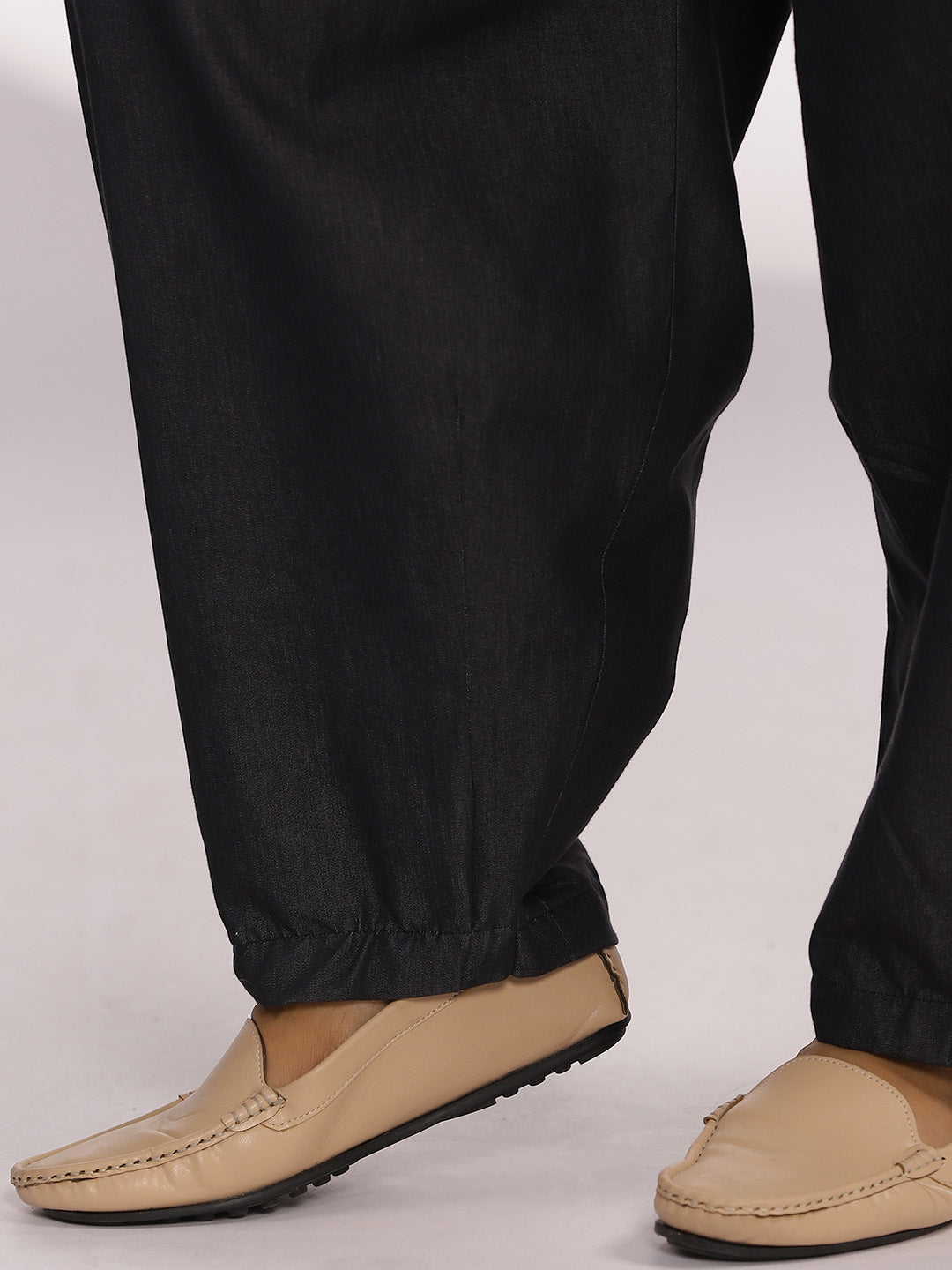 Black Denim Mom-Fit Pants