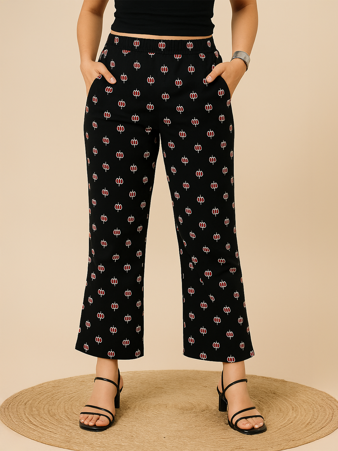 Printed Cotton Palazzo Pants - PepperPop