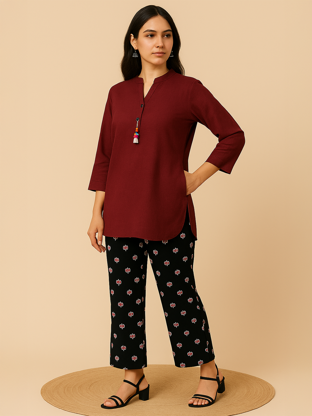 Printed Cotton Palazzo Pants - PepperPop