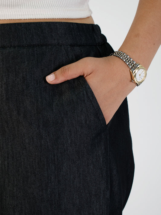 Black Denim Trousers