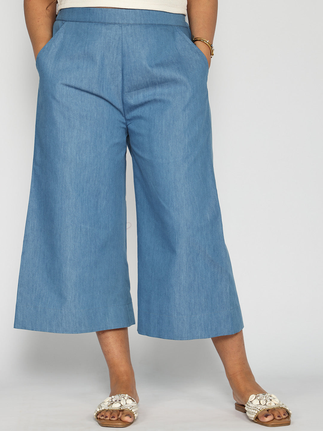 Blue Denim Culottes