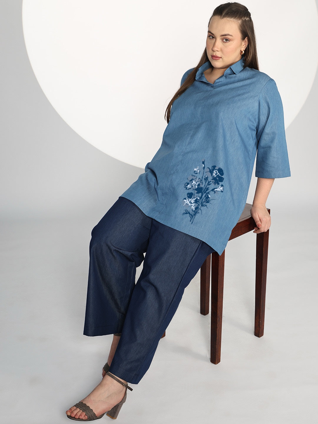 Blue Denim ShirtTop - Frosta