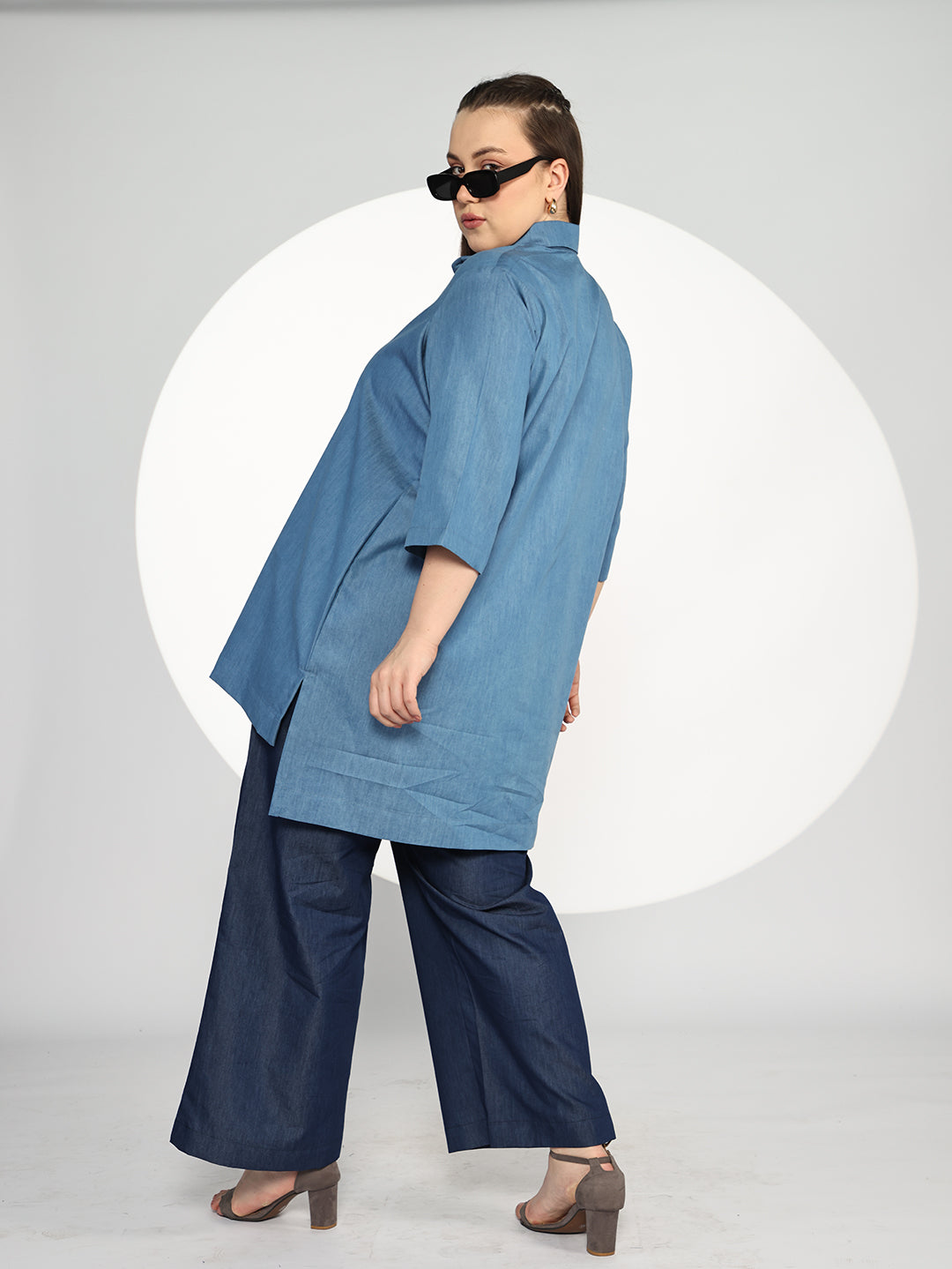 Blue Denim ShirtTop - Hana