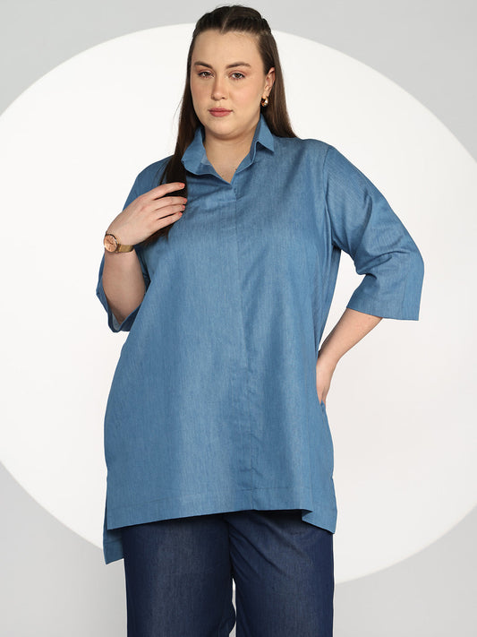 Blue Denim ShirtTop