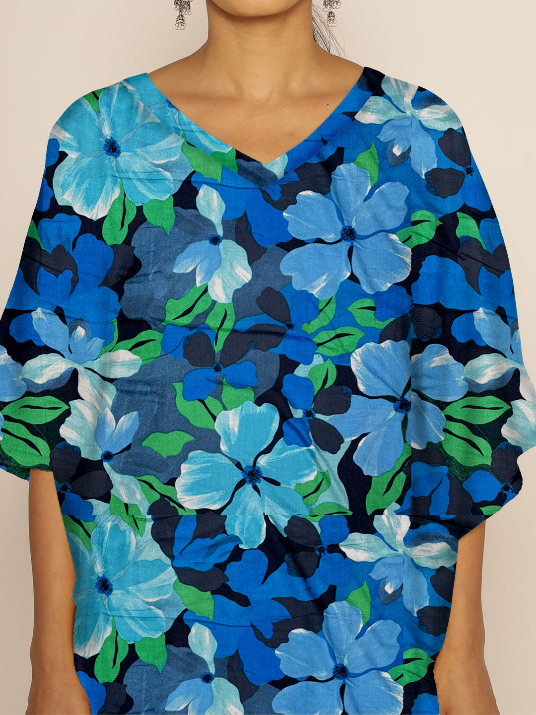 BluePrinted Rayon LongKurta - WildBloom