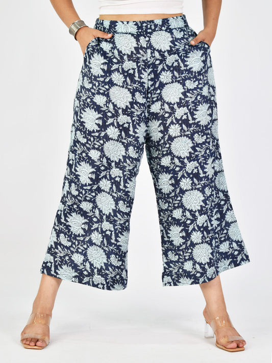 Printed Cotton Culottes - Chandbeli