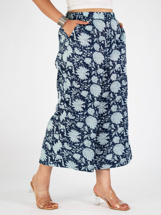 Printed Cotton Culottes - Chandbeli