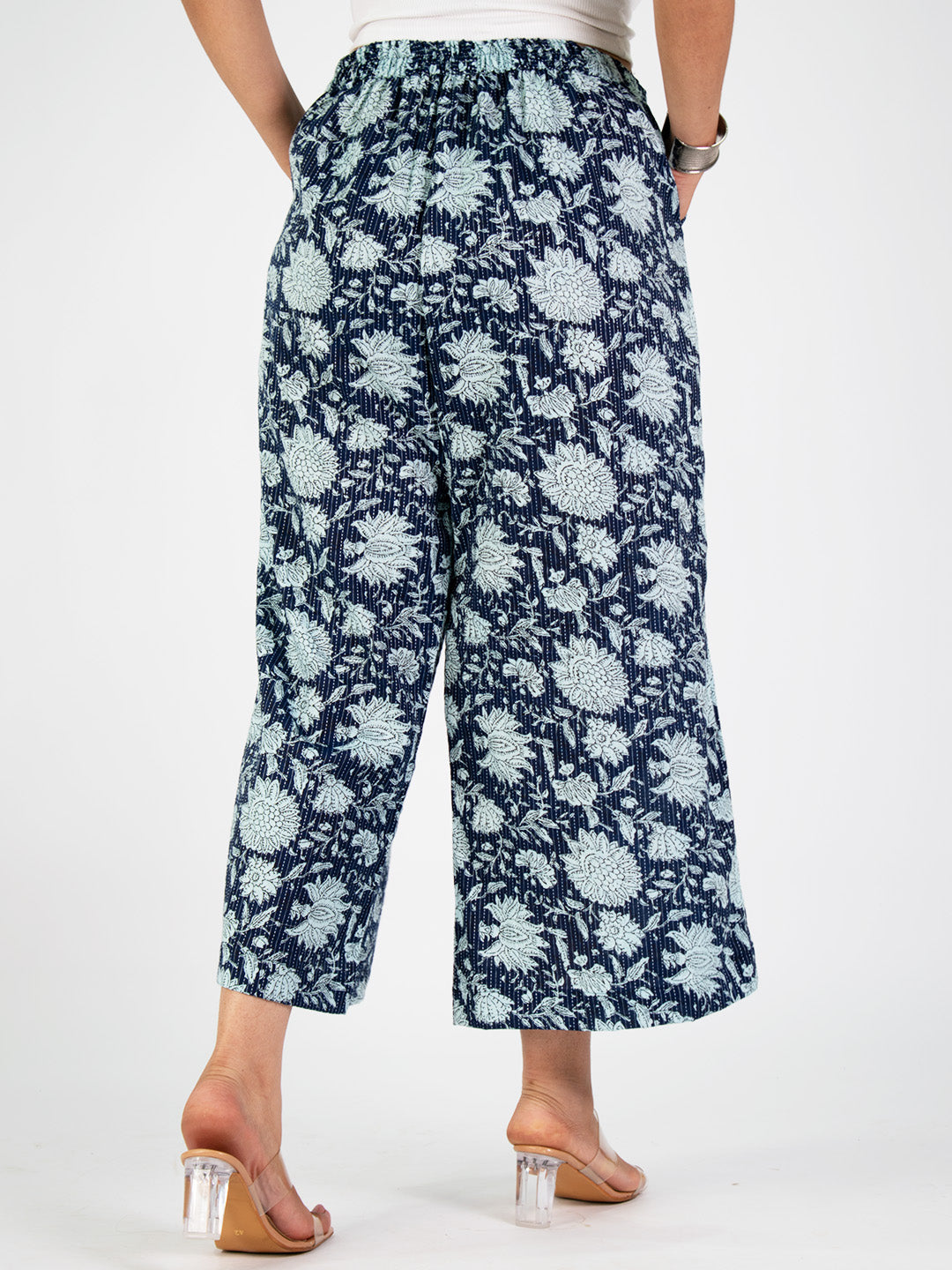 Printed Cotton Culottes - Chandbeli