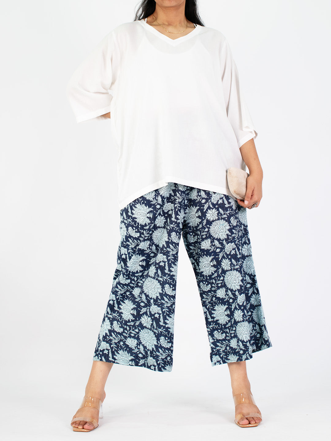 Printed Cotton Culottes - Chandbeli