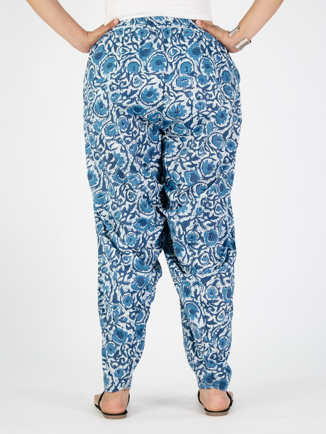 Printed Cotton Salwar - BlueTarang