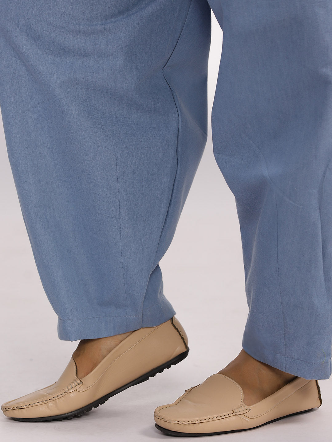 Blue Denim Mom-Fit Pants