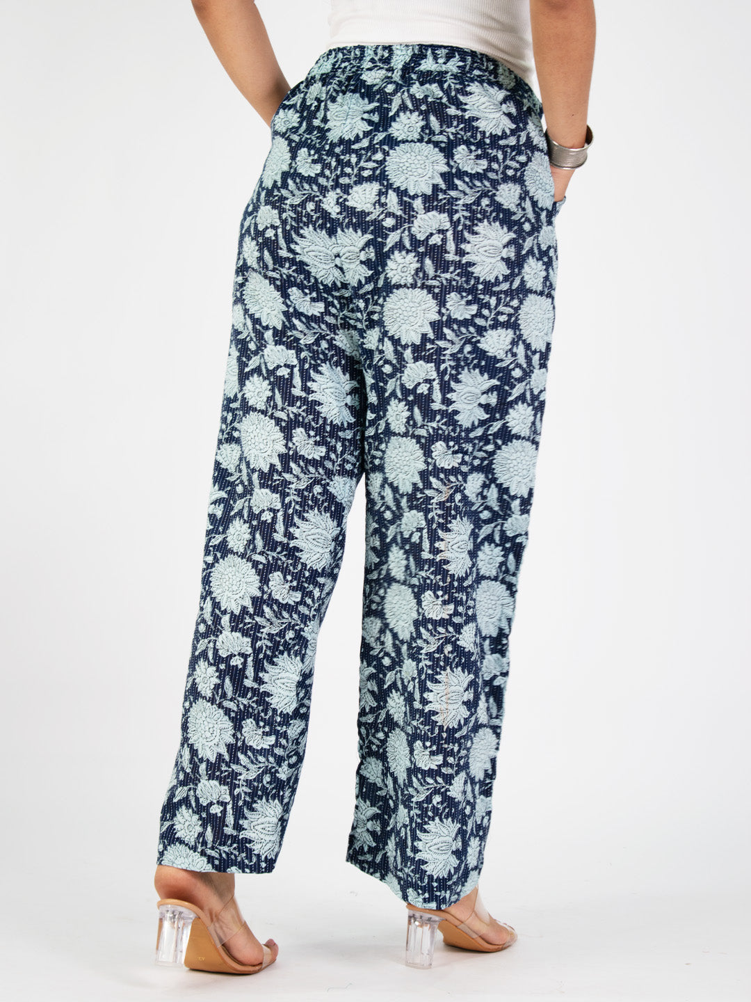 Printed Cotton Palazzo Pants - Chandbeli
