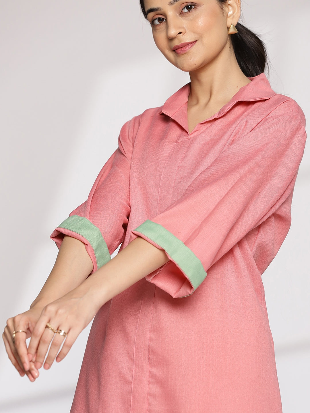 Blush CottonSlub ShirtTop