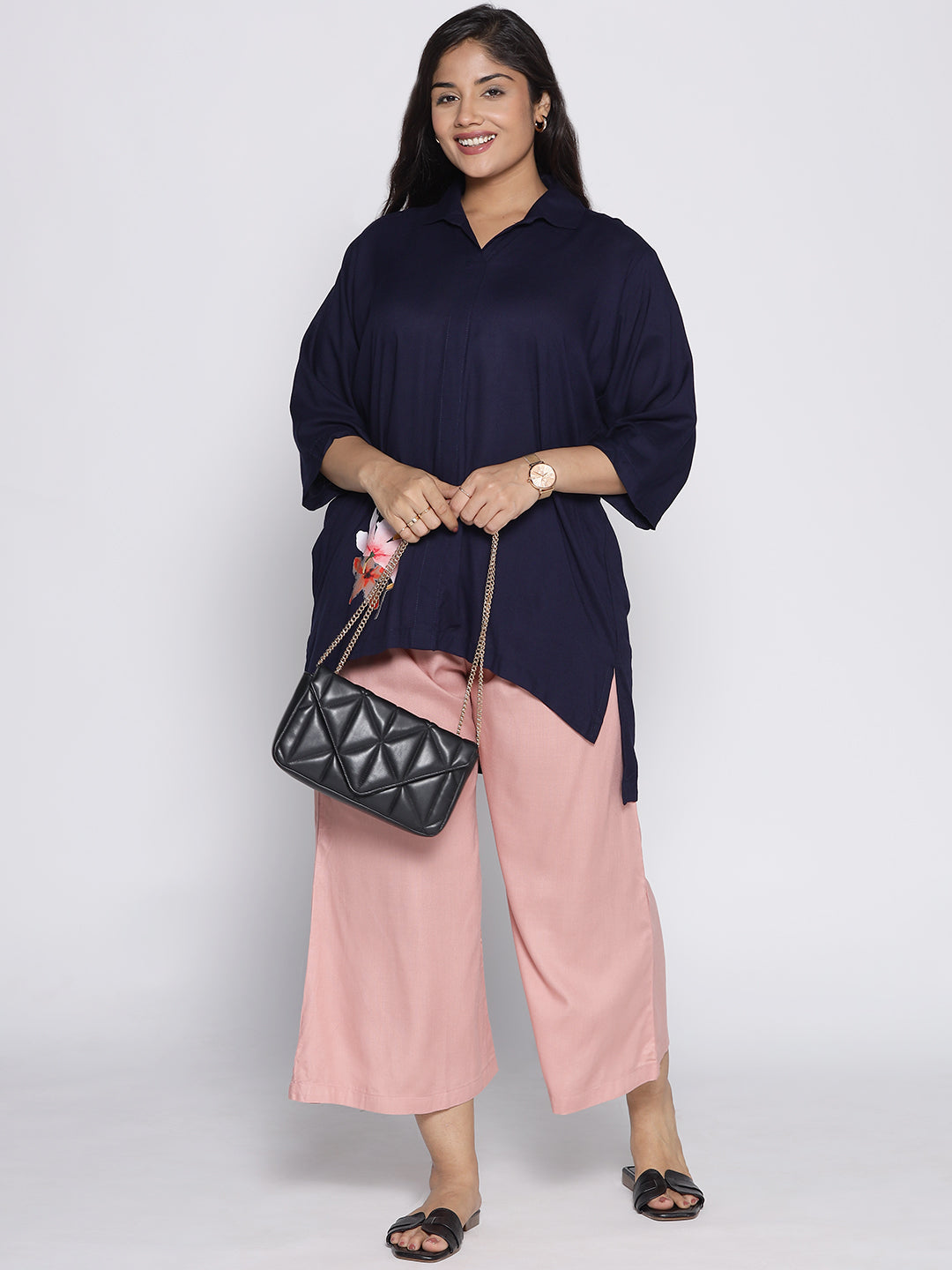 Blush Rayon Culottes