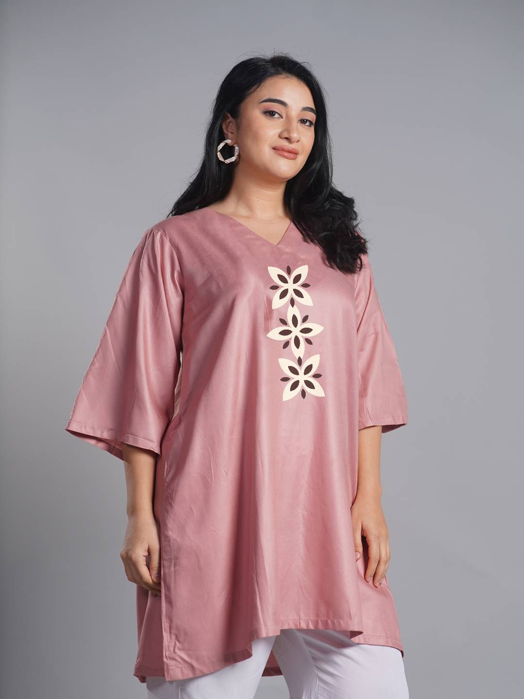 Blush Rayon Kurti - Wishful