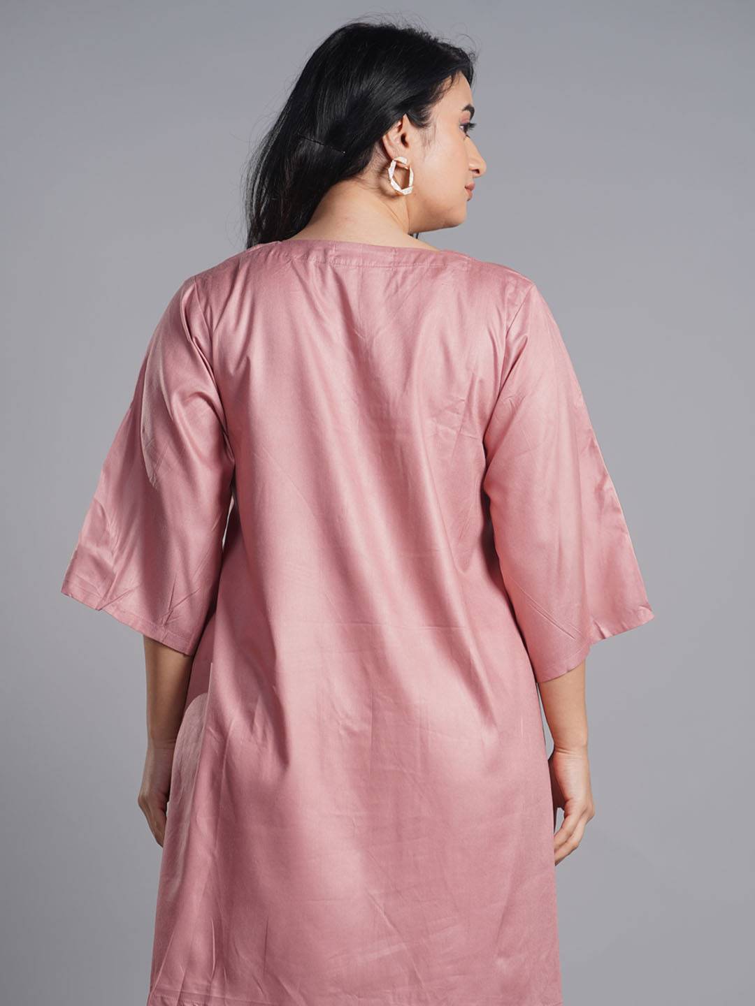 Blush Rayon Kurti - Wishful