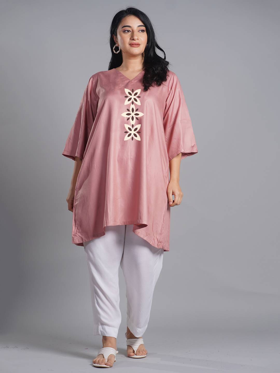 Blush Rayon Kurti - Wishful