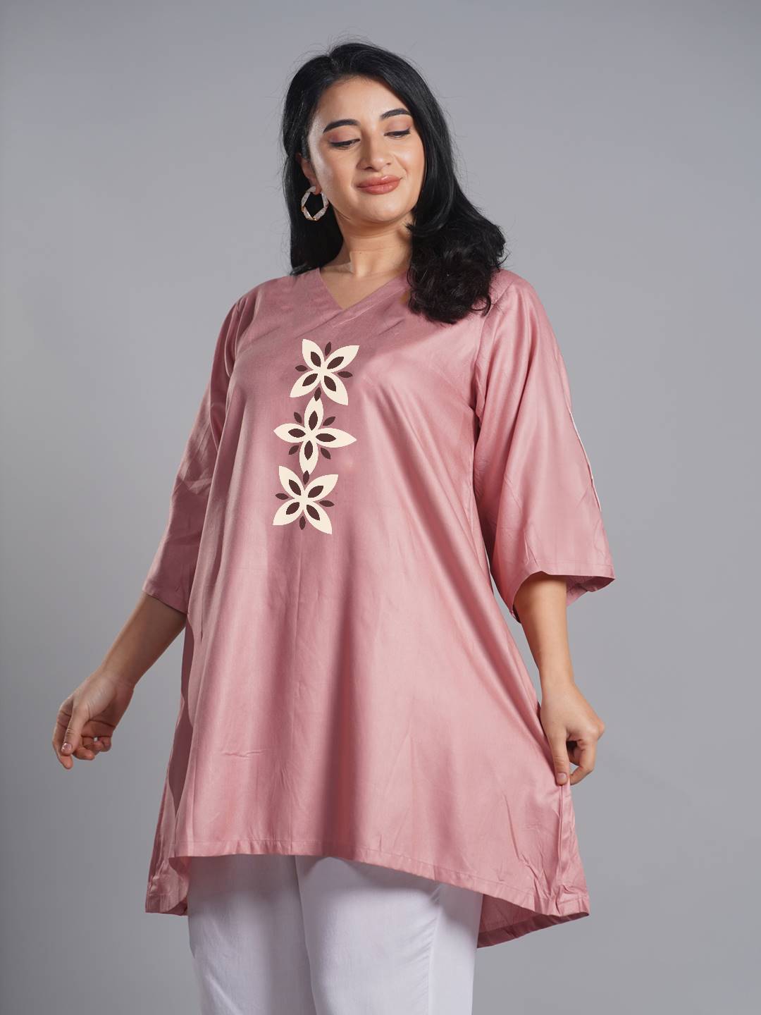 Blush Rayon Kurti - Wishful