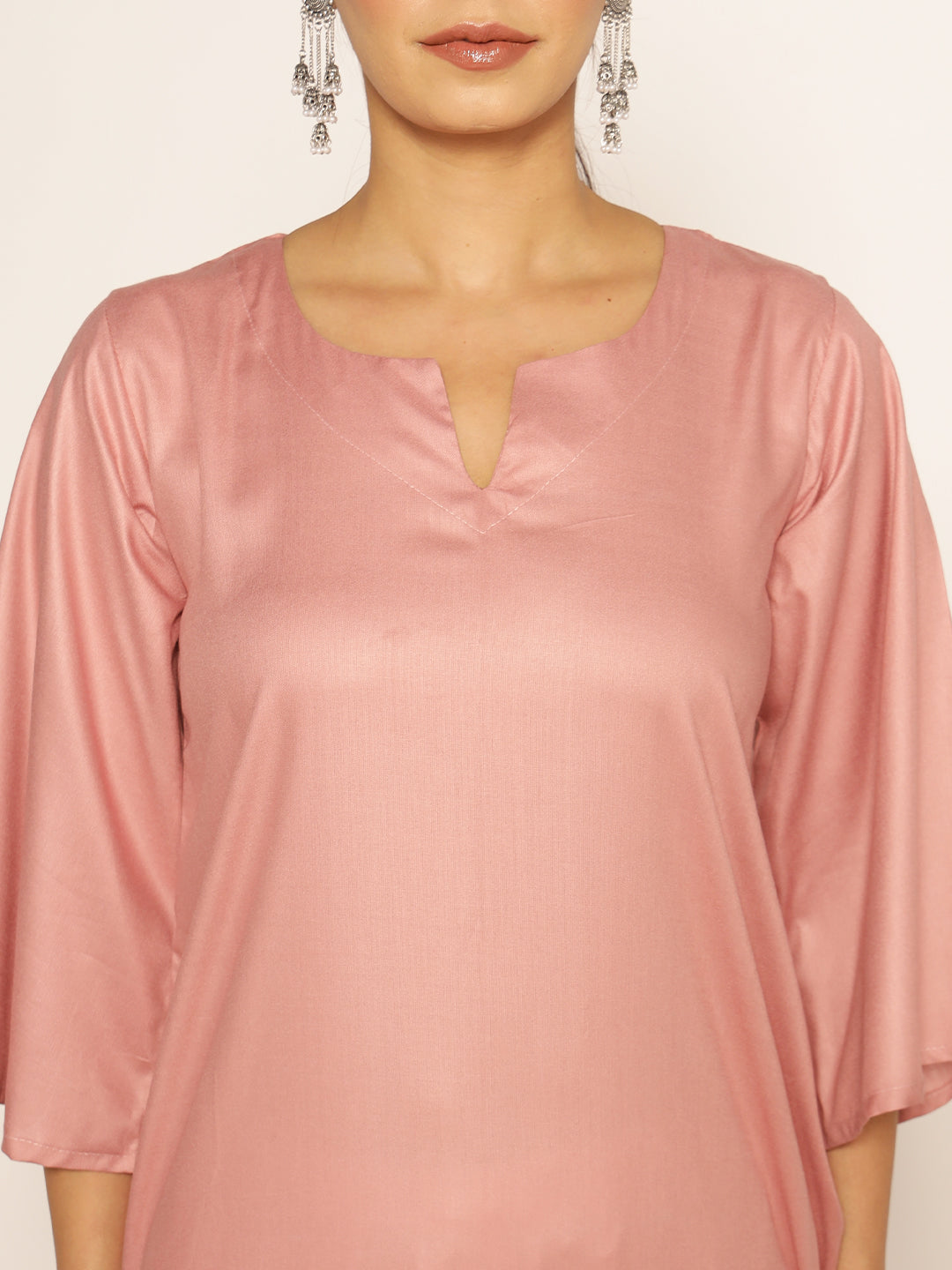Blush Rayon LongKurta - Radhika