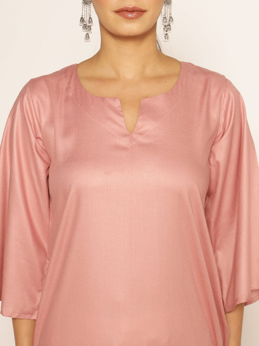 Blush Rayon LongKurta - Radhika