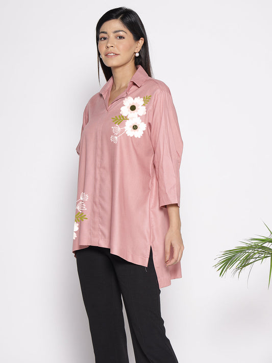 Blush Rayon ShirtTop - Cheonrima