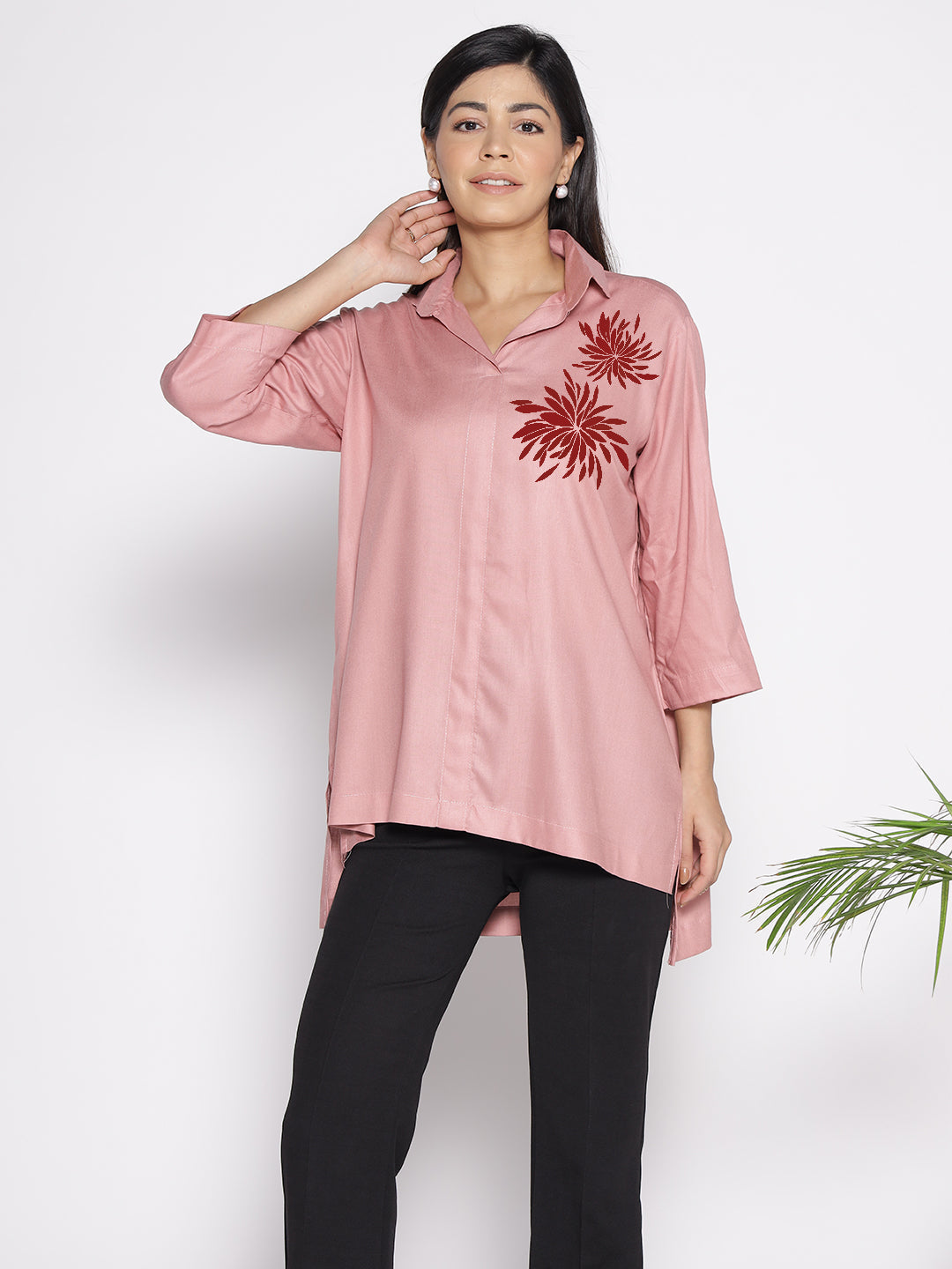 Blush Rayon ShirtTop - Lirio