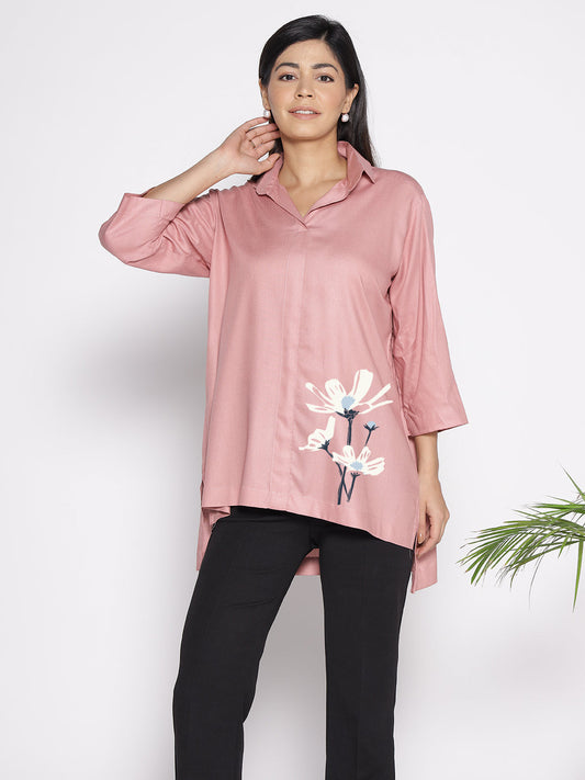 Blush Rayon ShirtTop - Maehwa