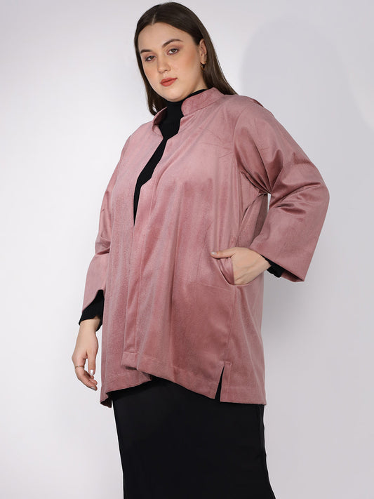 Blush Suede Short Jacket