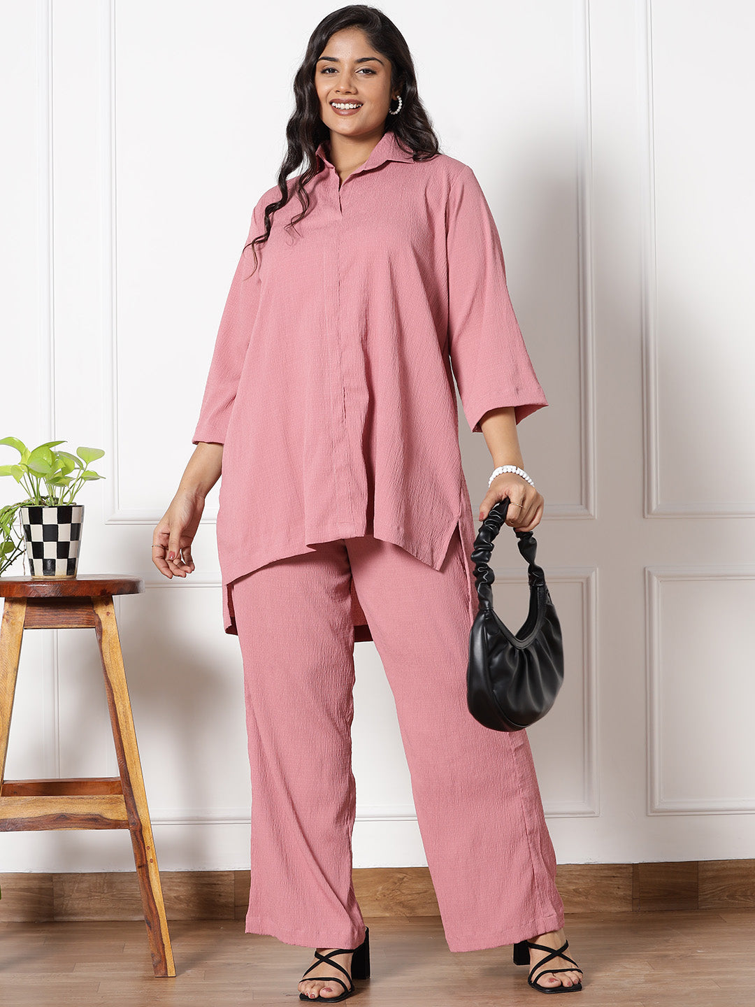 Blush Textured ShirtTop