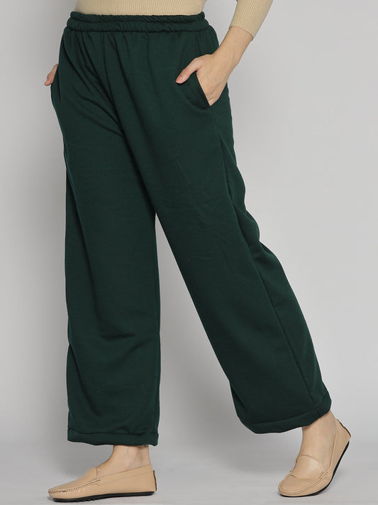 BottleGreen Fleece Palazzo