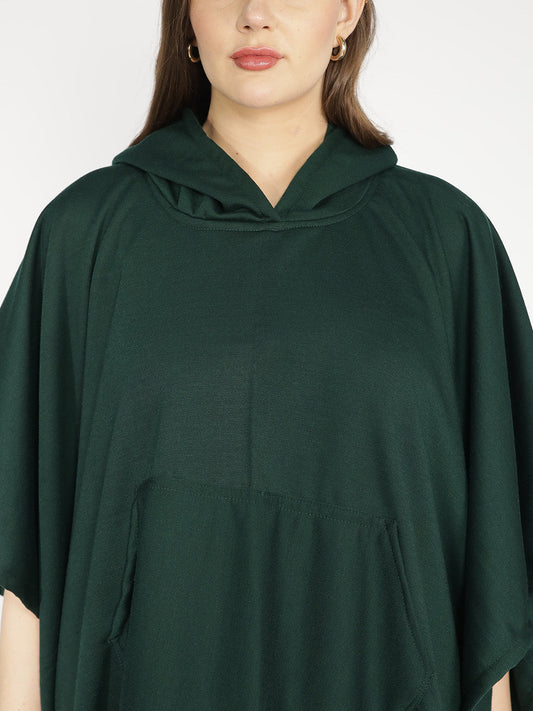 BottleGreen Poncho Hoodie