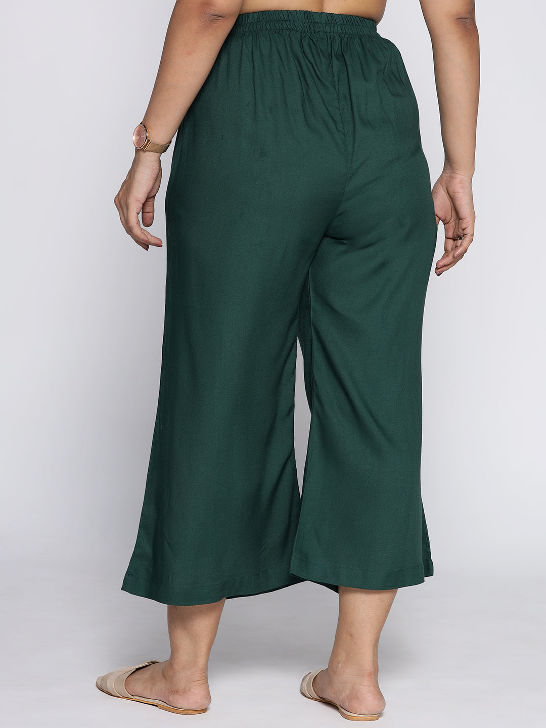 BottleGreen Rayon Culottes